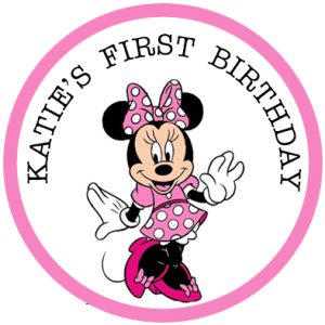1st Birthday Minnie Mouse Design